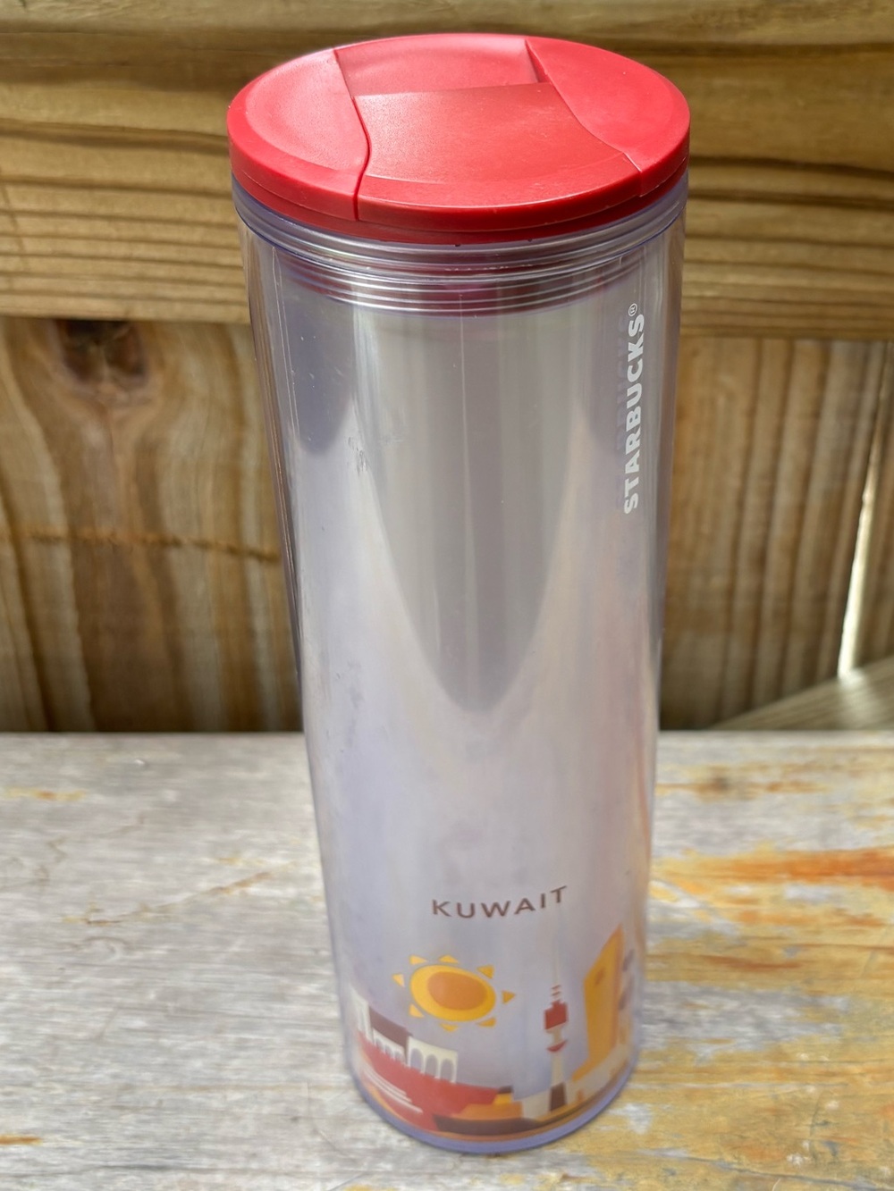 Starbucks Kuwait You Are Here YAH Tall 16oz Cold Beverage Tumbler